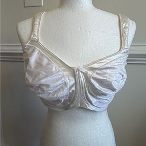 Elegant White Satin Bra